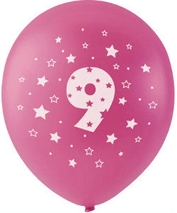 Globo Payaso No 9 C/5 Número 9