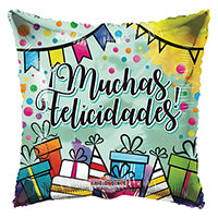 Globo Metálico 18 Muchas Felicidades Regalos
