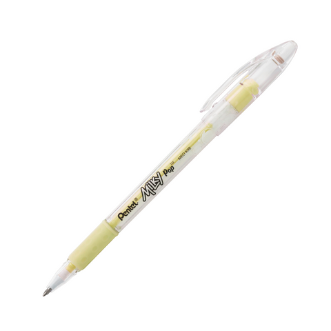 Bolígrafo Pentel Milky Pop Gel Amarillo K98-LG 0.8 C/12