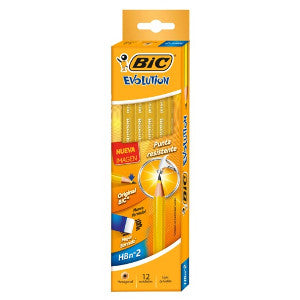 Lápiz Bic Evolution Amarillo #2 C/12