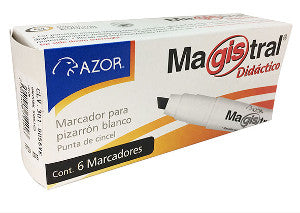 Marcador Pizarrón Magistral Didáctico Negro C/12
