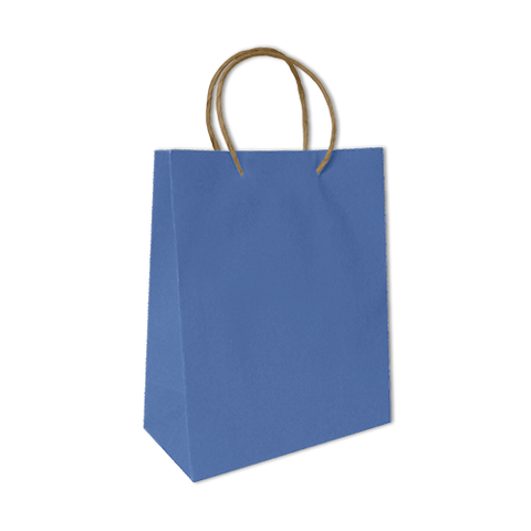 Bolsa Kraft Lisa Mediana Color Azul Cielo