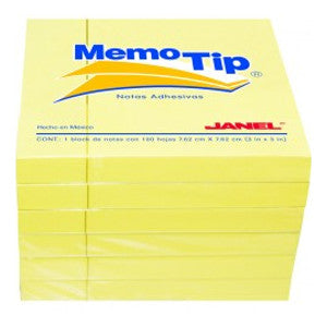 Memotip #54 Amarillo 3X3 c/6