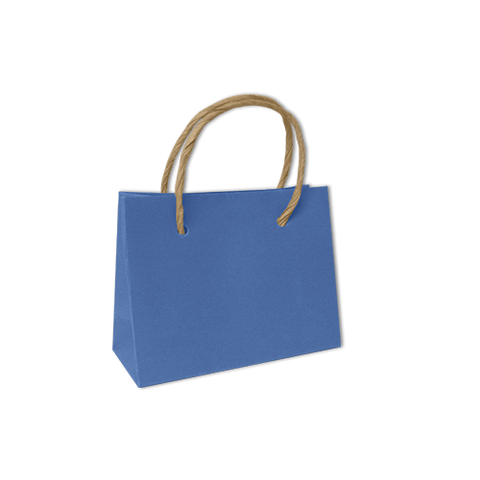 Bolsa Kraft Lisa Mini Color Azul Cielo