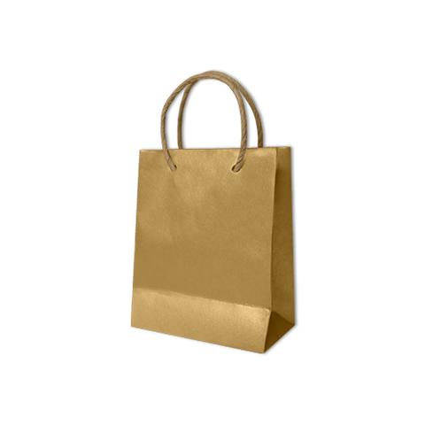 Bolsa Kraft Lisa Chica Color Oro