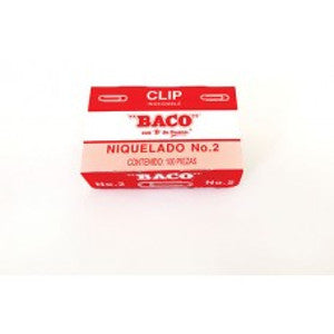 Clip Niquelado #2 Baco