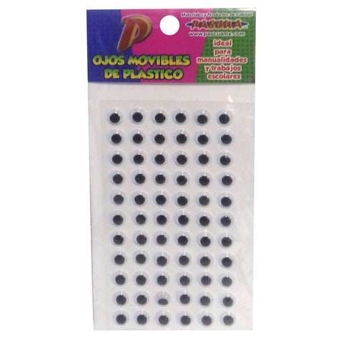 Ojitos Moviles Pascua C/Adhesivo C/6 10MM