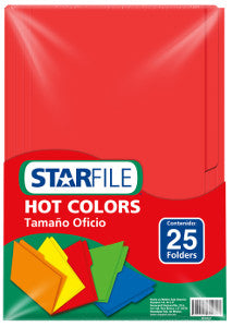 Folder Starfile Oficio Rojo C/25