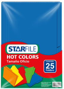 Folder Starfile Oficio Azul C/25