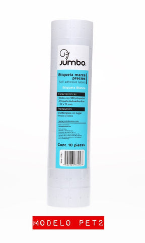 Rollo Etiquetas Jumbo C/10 Blanca PET2 (ETBJ)