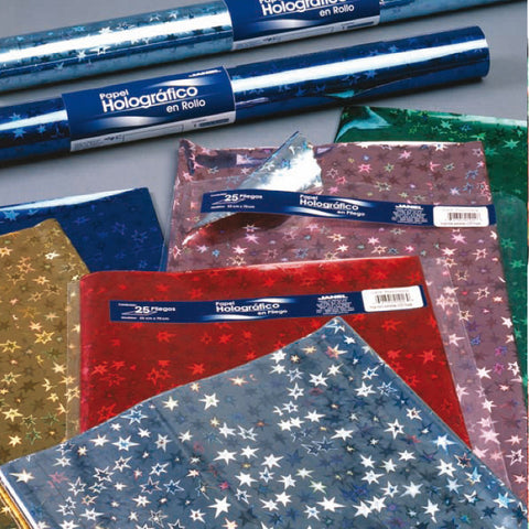 Papel Regalo Janel Holográfico 53 x 70 C/25