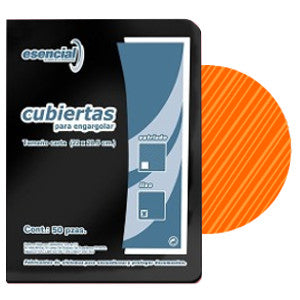 Pasta Perfex Esencial Estriada Std Naranja C/25
