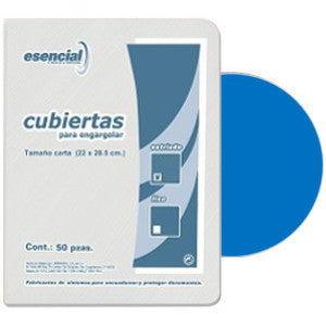 Pasta Esencial Lisa Std Azul Obscuro C/25