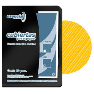 Pasta Perfex Esencial Estriada Std Amarillo C/25