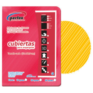 Pasta Perfex Estriada Std Amarilla C/25