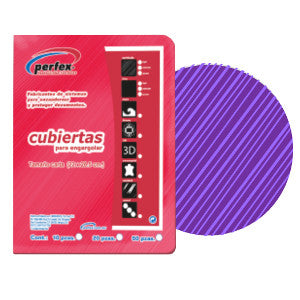 Pasta Perfex Estriada Std Morada C/25