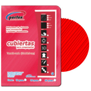 Pasta Perfex Estriada Std Roja C/25