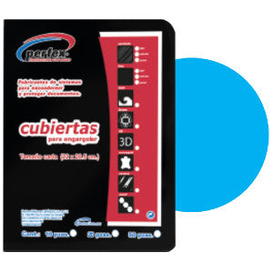 Pasta Perfex Lisa Azul Claro (azul Rey) C/25