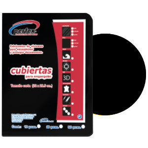 Pasta Perfex Lisa Std Negra C/25