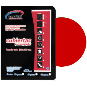 Pasta Perfex Lisa Std Roja C/25