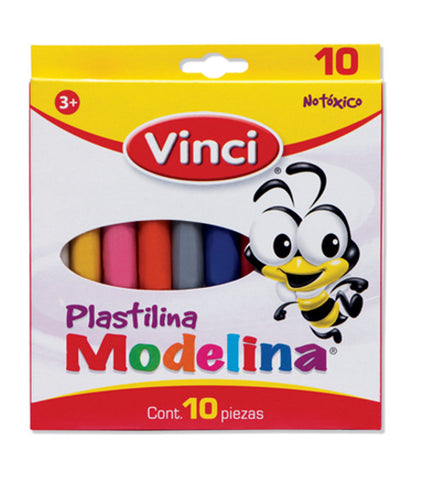 Plastilina Vinci C/10 Pzas