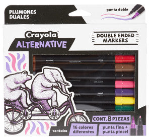 Plumón Crayola Ddual C/8