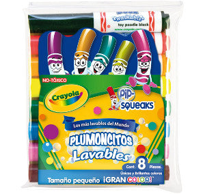 Marcador Agua Crayola Grueso Plumoncitos Lavables C/8