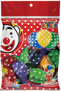 Globo Payaso No 12 Surtido Polka Dots C/25