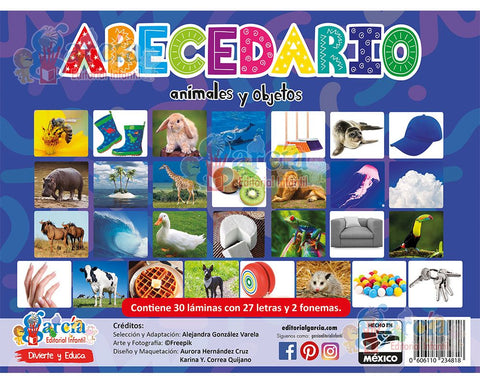 Tarjeta T/Carta Abecedario Animales Y Objetos