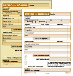 Recibo Nómina Organiformas 50H C/3