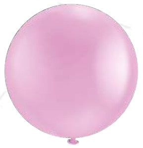 Globo Payaso No 36 Redondo Rosa Bebe C/3