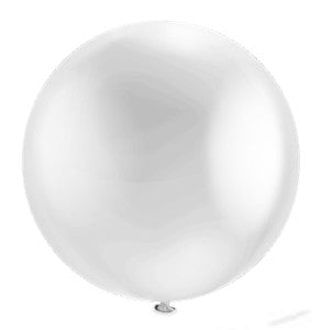 Globo Payaso No 24 Redondo Blanco C/3