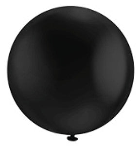 Globo Payaso #24 Redondo C/3 Negro