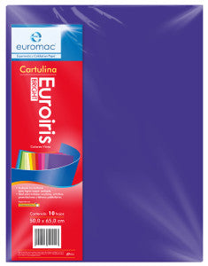 Cartulina Reflect 50x65 178 gr. Azul Ultramar C/10