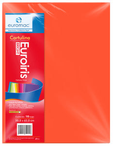 Cartulina Reflect 50x65 178 gr. Naranja C/10