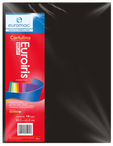 Cartulina Reflect 50x65 178 gr. Negro C/10