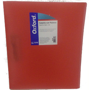 Folder Palanca Oxford Carta Rojo