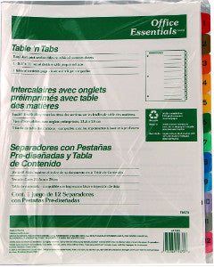 Separador Office Essentials C/12