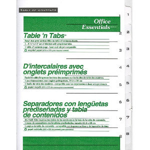 Separador Office Essentials C/8