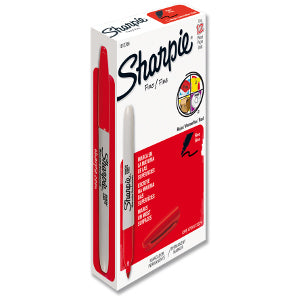 Sharpie Fino Rojo C/12
