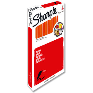 Sharpie Fino Naranja C/6