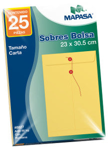 Bolsa Ante Carta Con Rondana #8827 C/25