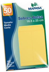 Bolsa Ante 1/2 Carta 16X25 #623 C/50