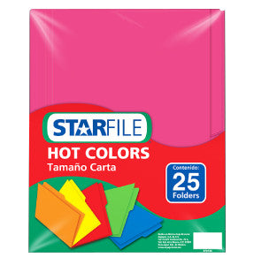 Folder Starfile Carta C/25 Rosa