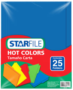 Folder Starfile Carta Azul C/25