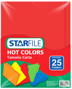 Folder Starfile Carta Rojo C/25