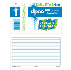 Tarjeta Raya Dipao 4X6 C/100