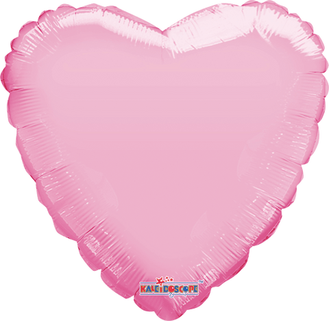 Globo Metálico 18C Solid Pink Macaron Heart