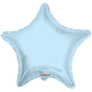 Globo MetÌÁlico 9S Estrella Azul Pastel Aperlado