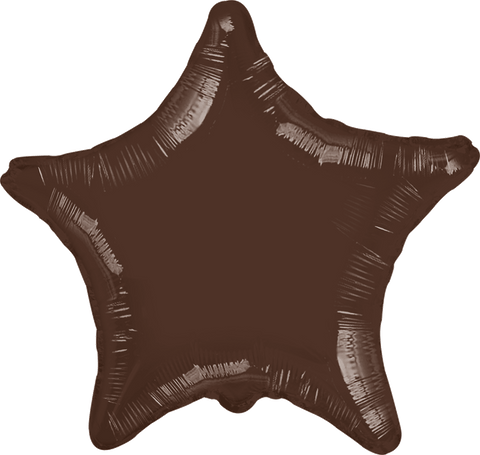 Globo Metálico 22S Chocolate Solido Estrella